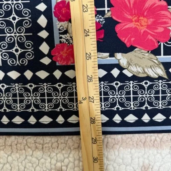 JM Collection Women's Blouse Floral Top Size 2XL Rhinestones Peasant Long Sleeve - Picture 8 of 11